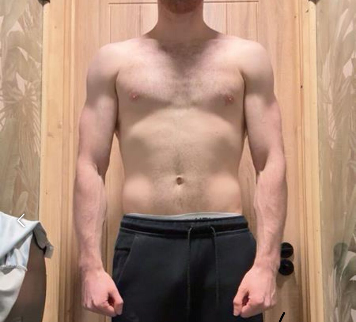 Client after, 8 week transformation