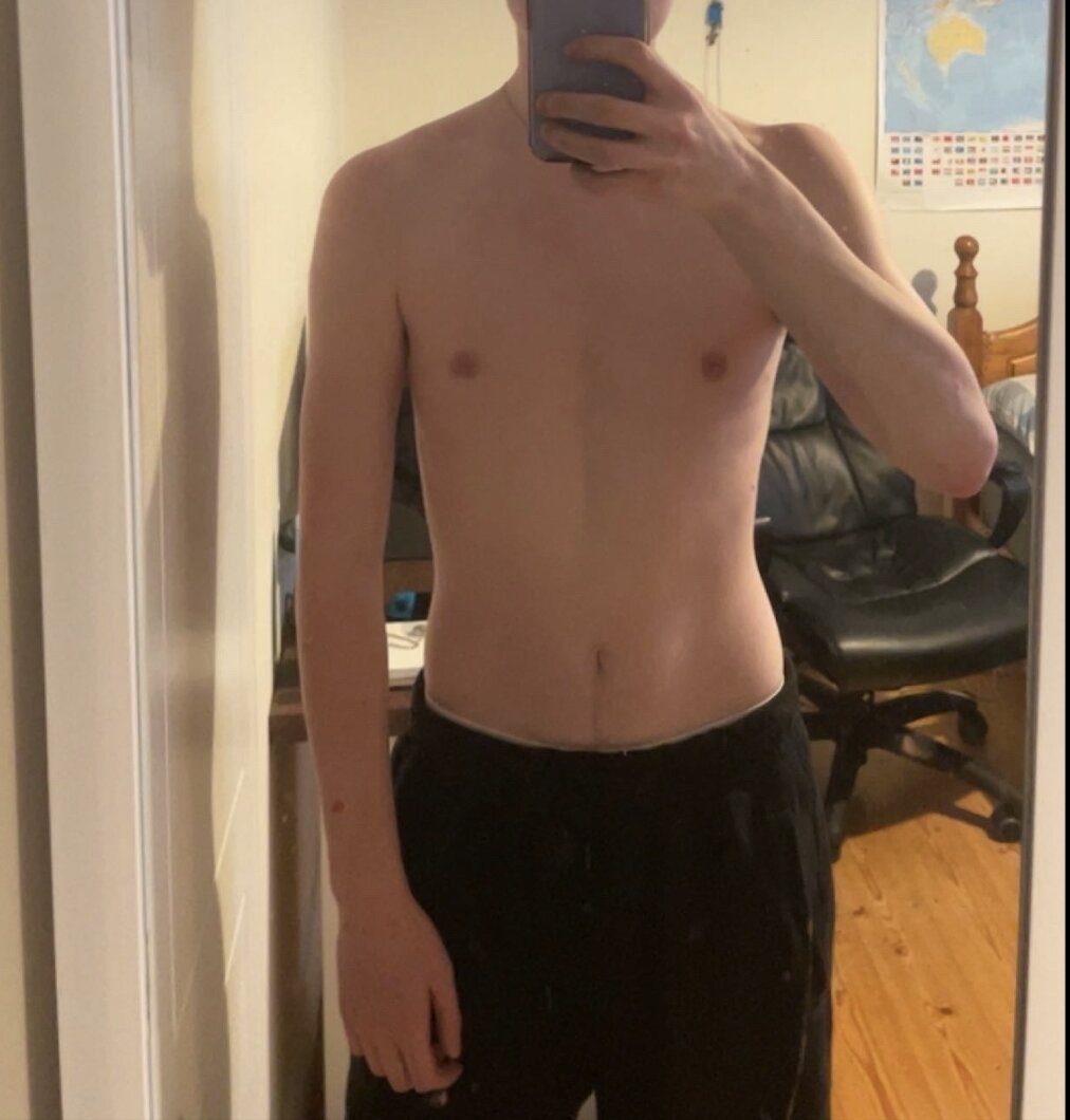 Client before, 8 week transformation